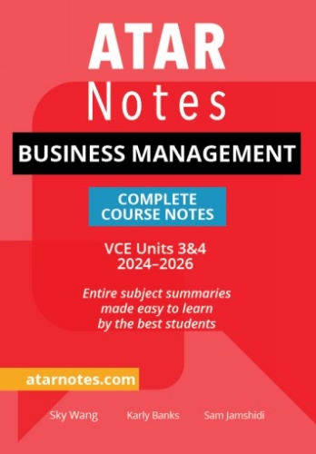 ATAR Notes: VCE Business Management 3&4 (2024-2026)
